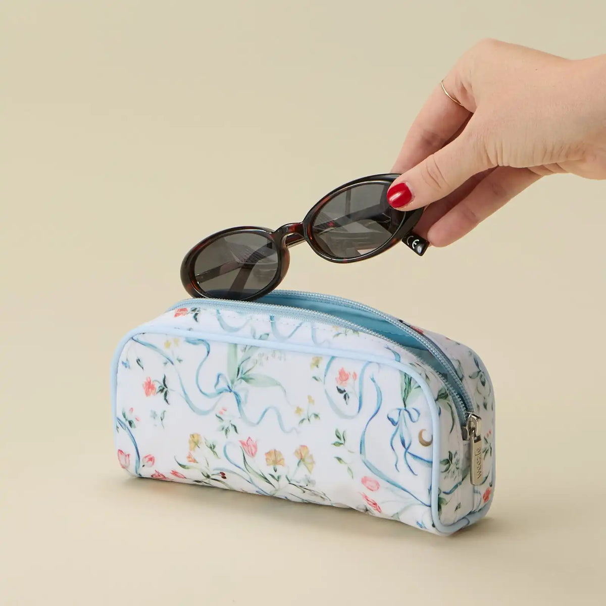 Over the Moon x Weezie Small Patterned Toiletry Bag