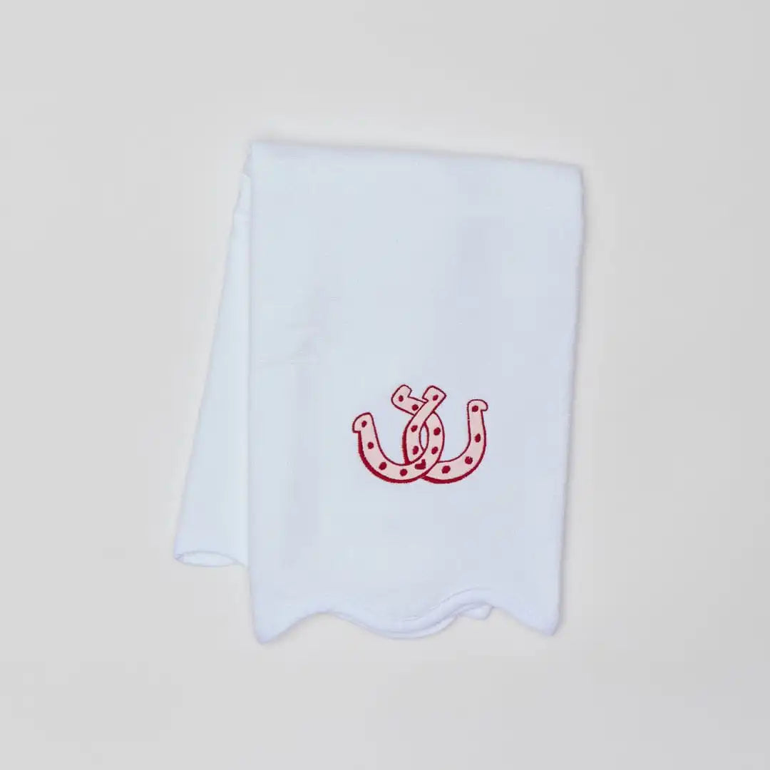 Scallop Powder Bath Towels (pair)