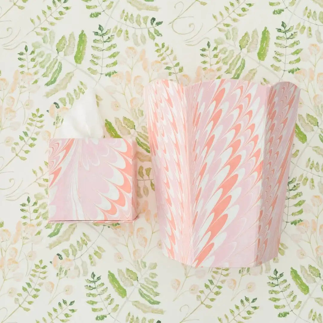 Tissue Box & Waste Bin Set