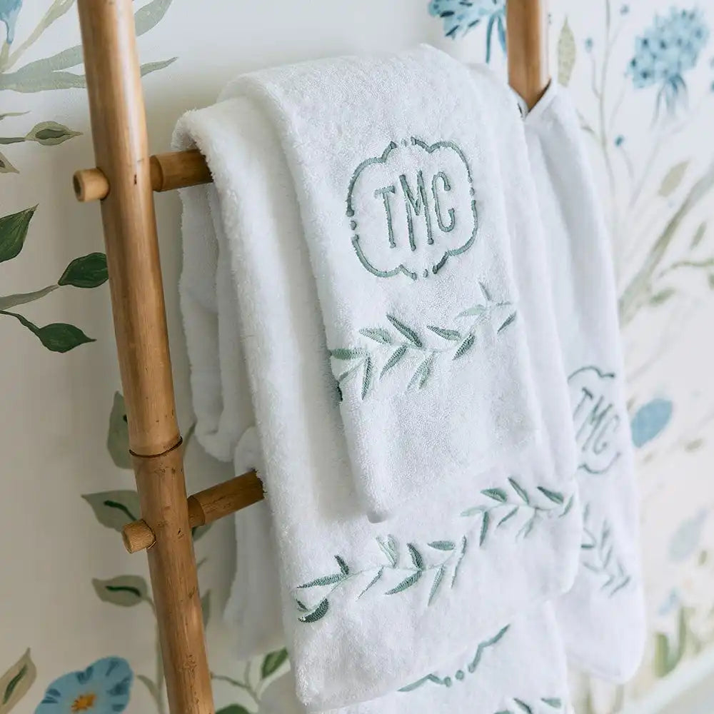 Willow Embroidered Bath Towel