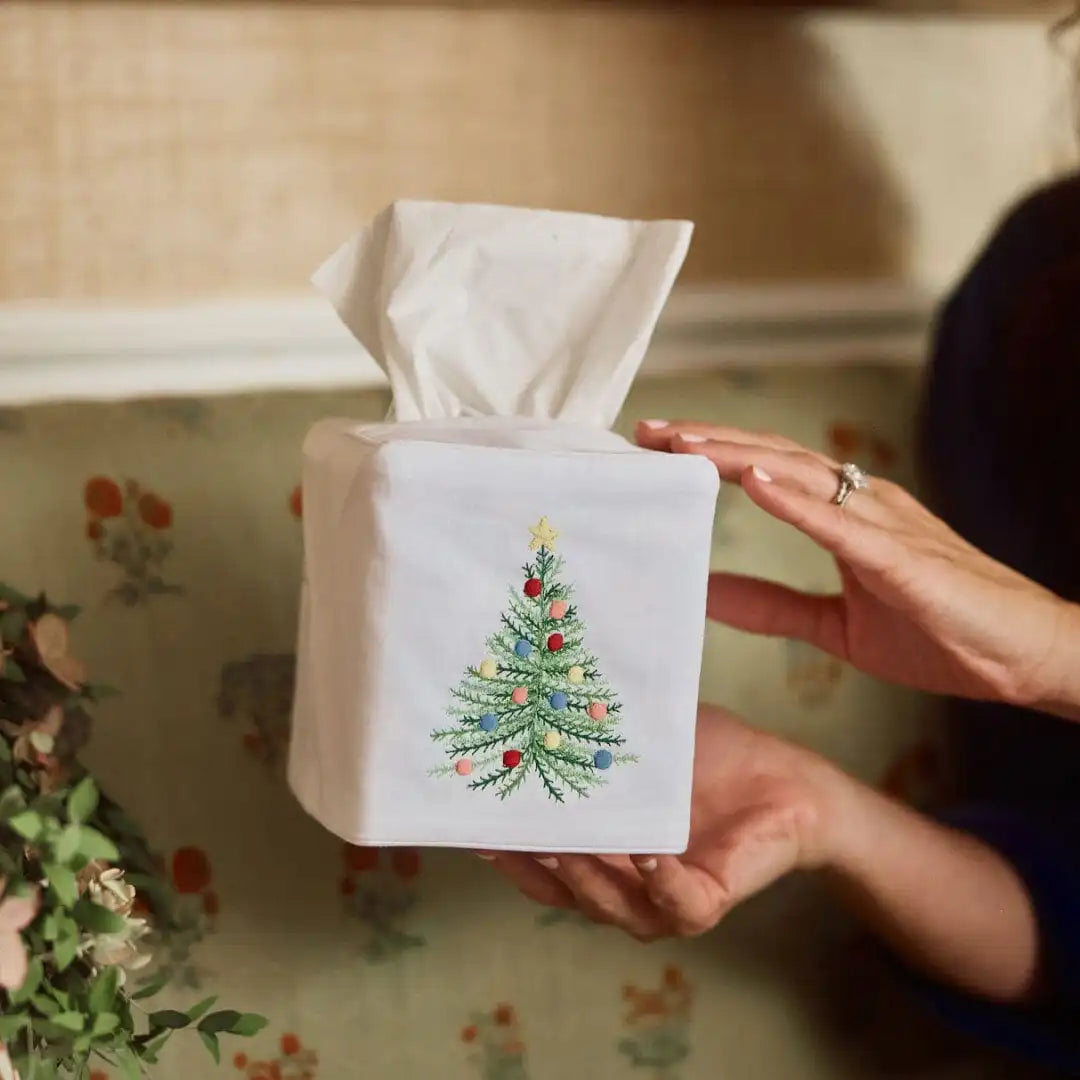 Holiday Cotton Tissue Box Cover