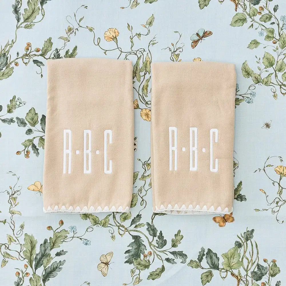 Stitched Edge Powder Bath Towels (pair)