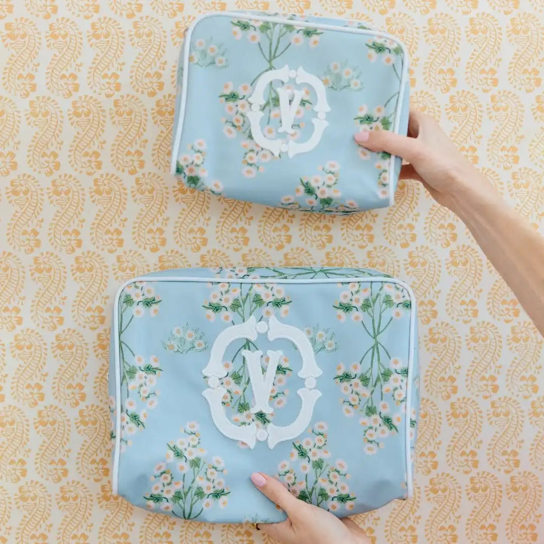 Lulie Wallace x Weezie Large Patterned Toiletry Bag