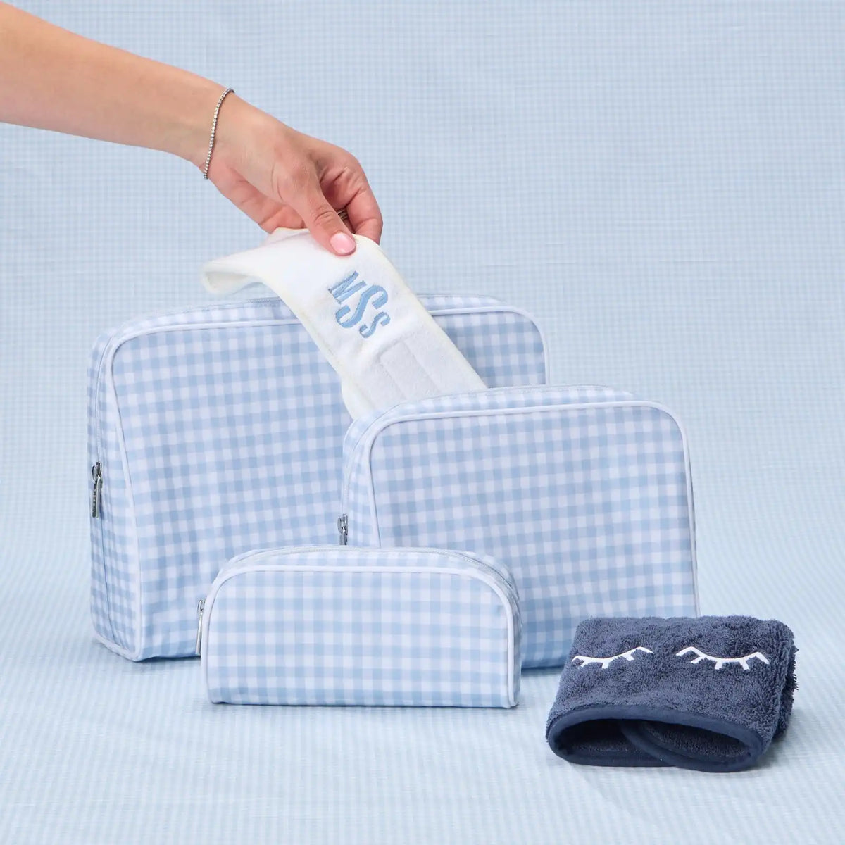 Patterned Toiletry Bag Trio (3 pieces)
