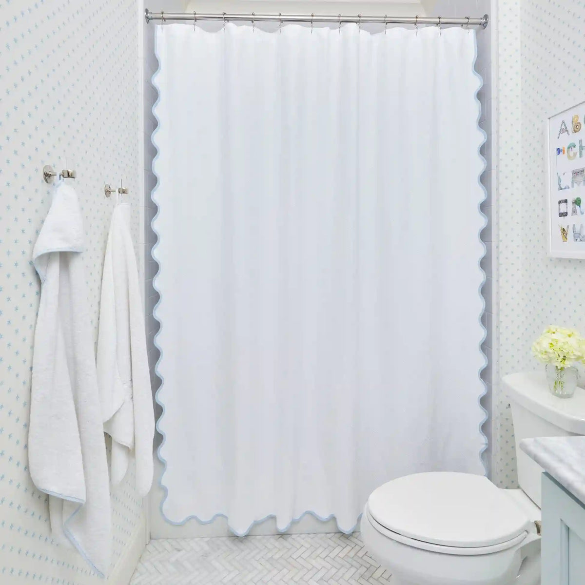Scallop Shower Curtain